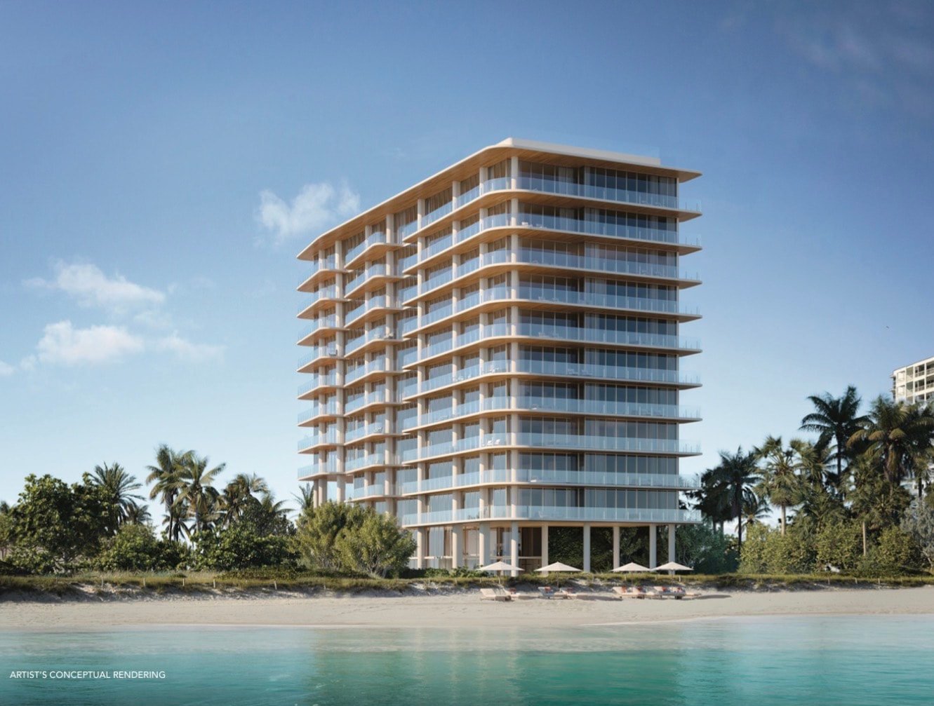 Ocean House Surfside oceanfront rendering Collins Avenue