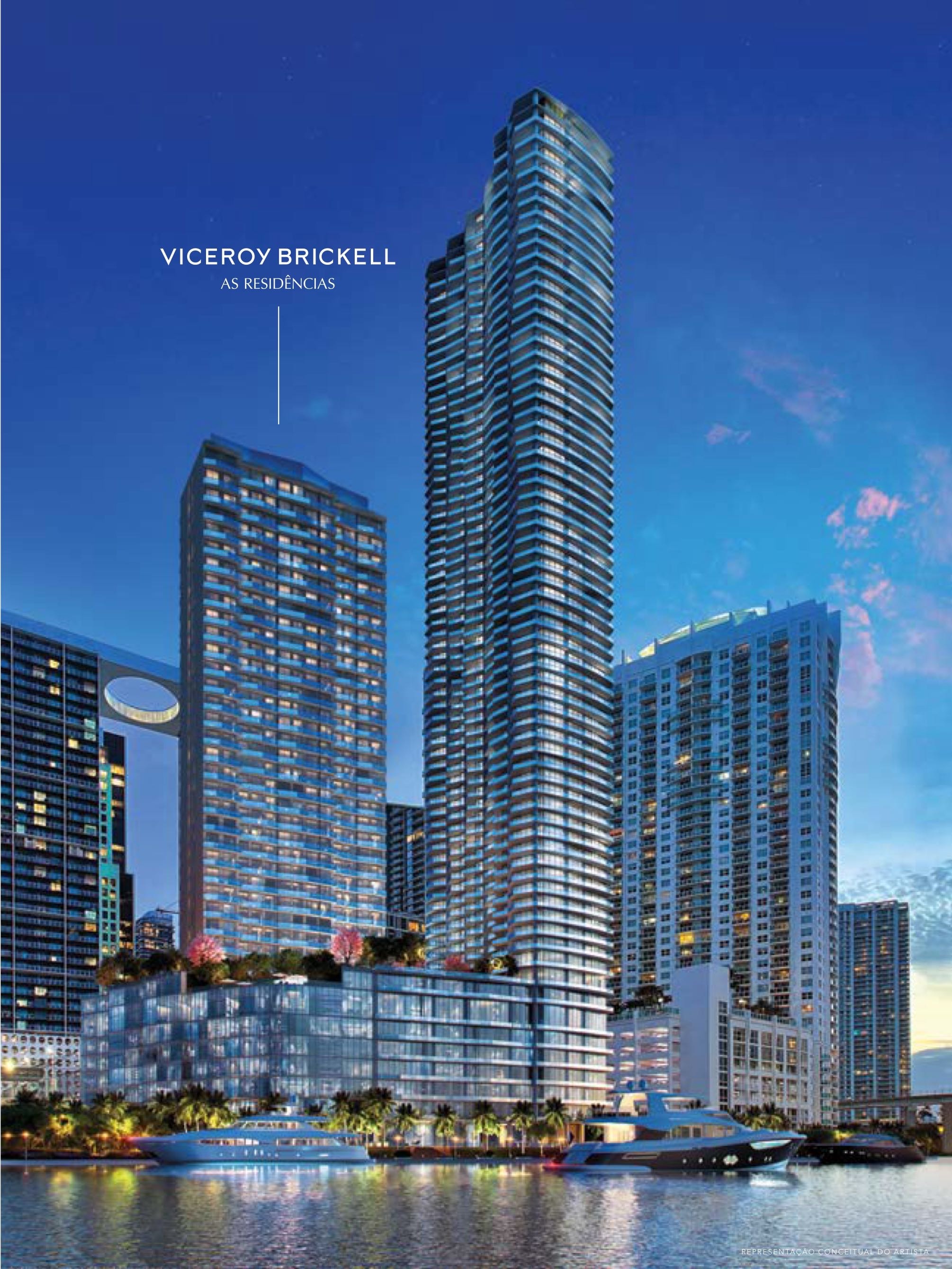 Viceroy Brickell 45-story glass tower Miami Riverfront